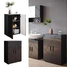 Vicco Irma Midischrank 60 x 81 cm Anthrazit Hochglanz