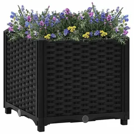 furnicato Hochbeet 40 x 40 x 38 cm Schwarz