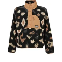 Protest Damen 1/4-reißverschluss PRTXena outdoor 1/4 button top, True Black, 42