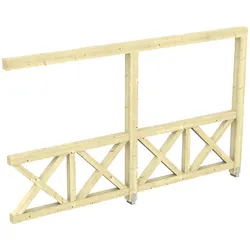 SKANHOLZ Seitenwand, B x H: 78,5  x 210  cm, Holz, Farbe: natur