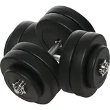 Homcom Hantel-Set Kurzhantel 24,5 cm schwarz