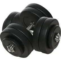 Homcom Hantel-Set Kurzhantel 24,5 cm schwarz