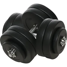 Homcom Hantel-Set Kurzhantel 24,5 cm schwarz