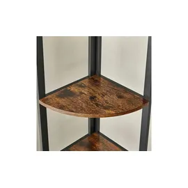 VASAGLE Eckregal 30 x 30 x 150 cm Braun