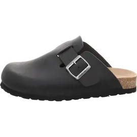 Natural sense Uni Hausschuhe Clog Leder navy 1152936, Schuhgröße:43 EU - Blau - 43