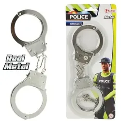 TOI TOYS 14854A Polizei-Handschellen aus Metall