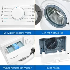 Exquisit WA7014-020A Waschmaschine (7 kg, 1400 U/min)