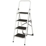 Hocker Step Scala Trittleiter 4 Schritte Stufen Anti-rutsch Leiter 145x48x7cm V