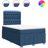 Maison Exclusive - Boxspringbett Mit Matratze Blau 120x200 Cm Sto