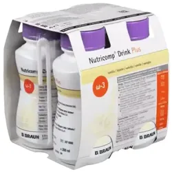 Nutricomp Drink Plus Vanille 4X200 ml Flüssigkeit