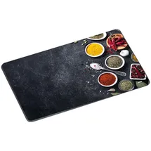 KESPER Glas Schneideplatte 1-tlg. 38 x 28,5 cm Schwarz/Mehrfarbig