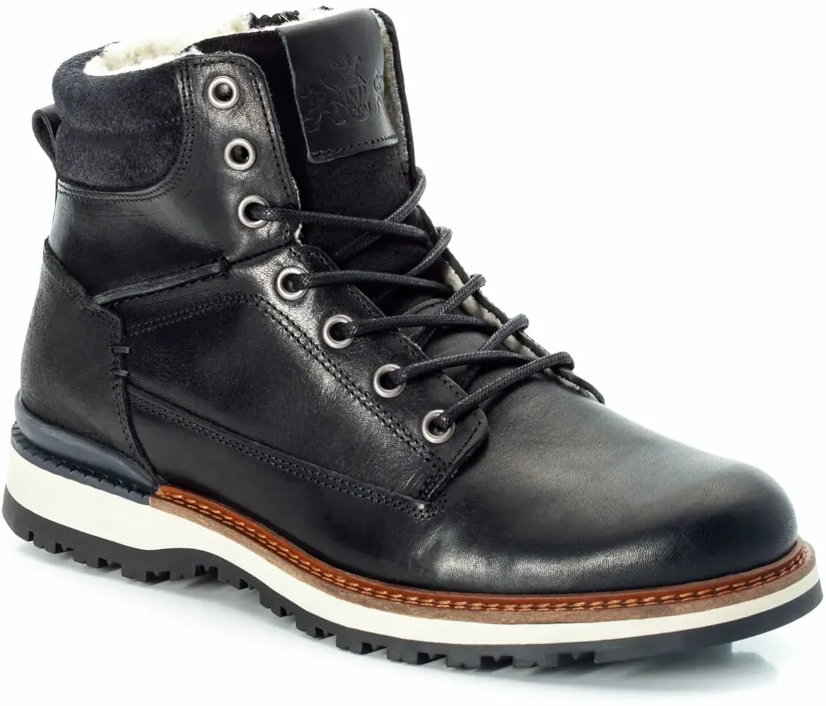 Walbusch Herren Thermo Stiefel Schwarz