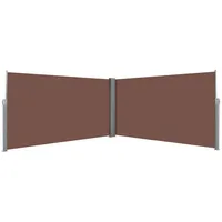 vidaXL Seitenmarkise 160 x 600 cm Braun Polyester