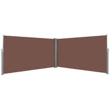 vidaXL Seitenmarkise 160 x 600 cm Braun Polyester