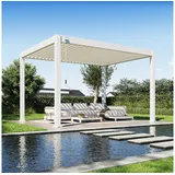 Weide Deluxe Plus Pergola 4 x 3 m Weiß