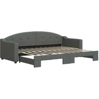 VidaXL Tagesbett Ausziehbar 80 x 200 cm grau
