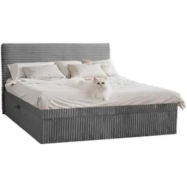 kaiser möbel Boxbett, Dunkelgrau, H3, Höhe ca. 20 cm 160x200 cm, Schlafzimmer, Betten, Boxspringbetten