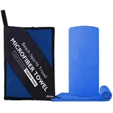 Zaewry Sporthandtuch Schnelltrocknende Microfaser Fitness Handtücher, als Sporthandtuch, Strandtuch, Badetuch und Reisehandtuch blau