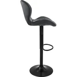ML-Design Barhocker 2er Set 59-79 cm Grau