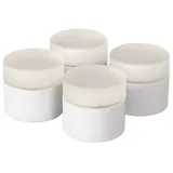 Duni LED Mini Lamp, wiederaufladbar, 4er Set Ersatzlampen 48 x Ø 50 mm 13 Std. Weiß, 4 Stk)