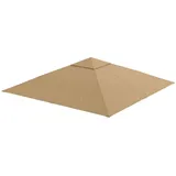 Fine Life Pro Pavillon-Schutzhülle Pavillon-Ersatzdach Beige 2,98×2,95 m