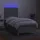 vidaXL Boxspringbett 100 x 200 cm Hellgrau