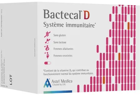 Bactecal D Immunsystem Natürliche Abwehr Nahrungsergänzungsmittel 96 Kapseln