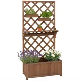 Proregal Hochbeet 135 x 70 x 30 cm Braun