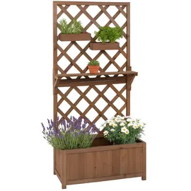 Proregal Hochbeet 135 x 70 x 30 cm Braun