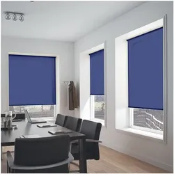 Büscher Sunlines Seitenzug-Rollo als Sicht- und Lichtschutz im Festmaß 82x180 cm blau, 82x180 cm
