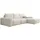 Selsey Ecksofa Chenille 4-Sitzer Creme