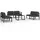 vidaXL Garten-Lounge-Set 7-tlg. Aluminium anthrazit