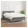 vidaXL Boxspringbett 140 x 200 cm Dunkelgrau