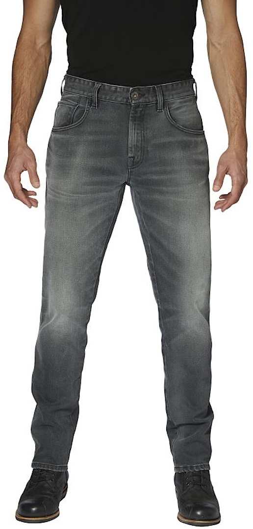 Rokker Rokkertech Tapered Slim Grey Motorfiets Jeans, grijs, 31 Voorman