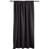 Woltu Thermovorhang, Verdunklungsvorhang für Wohnzimmer Schlafzimmer, Blickdicht, mit Kräuselband für Schiene, 250g/m2 Schwere Wärmeisolierende, 135 x 175 cm, Anthrazit