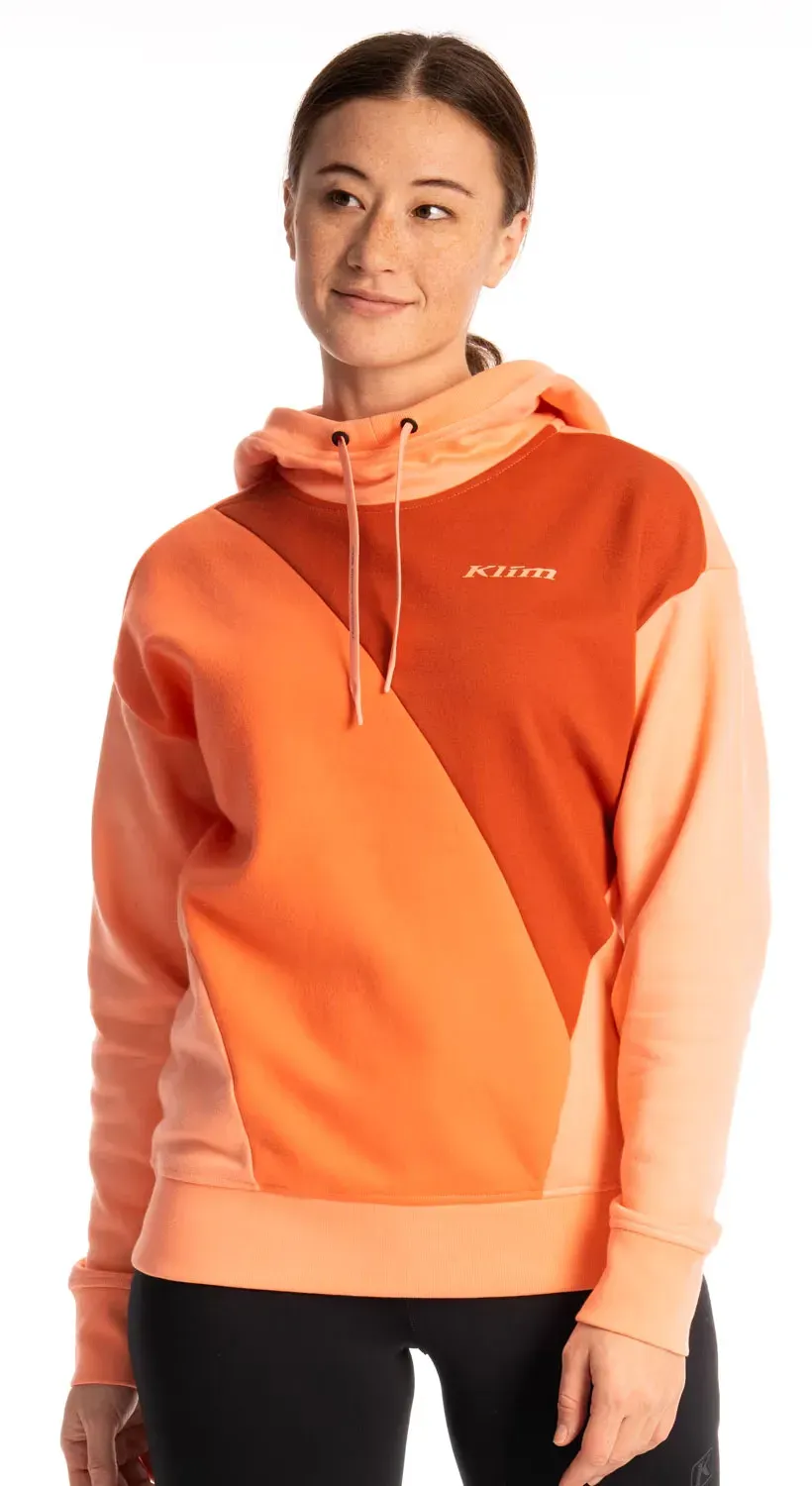 Klim Mori Point, sweat à capuche femme - Clair Orange/Orange/Orange Foncé - XS