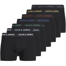 JACK & JONES Basic Boxershorts 7 Einheiten Black / Detail Black / Black XL