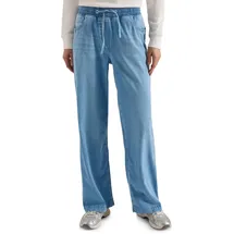 Cecil High Waist Wide Leg Jeans im Loose Fit - Blau