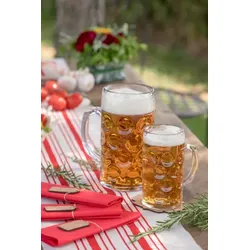 18 Mehrweg Bierkrug Maß Gläser 1l Kunststoff Wiederverwendbar unzerbrechlich SAN 100ml