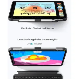 Inateck Keyboard iPad 11" QWERTZ für Chuwi HiPad 11 Schwarz/Grau