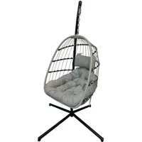 Sungörl Hängesessel Folt Sterzing Light Grey mit Gestell - faltbar, wetterfest, stabil
