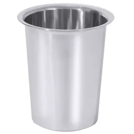 Contacto Edelstahl Besteckköcher ungelocht 10,5 x 11,5 x 13 cm grau