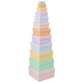 Folia PASTELL Geschenkboxen-Set bunt