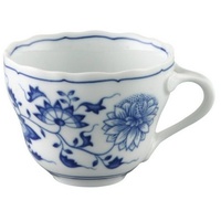 Hutschenreuther Tasse Blau Zwiebelmuster Kaffee-Obertasse, Porzellan blau|weiß