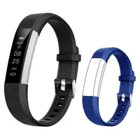 Fitnessuhr Kinder mit Schrittzähler, Fitness Tracker Armband Uhr, Wasserdicht Sportuhr mit Kalorienzähler und Schlafmonitor, Aktivitätstracker - Schwarz
