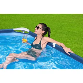 BESTWAY Steel Pro Frame Pool Set 400 x 211 x 81 cm inkl. Filterpumpe