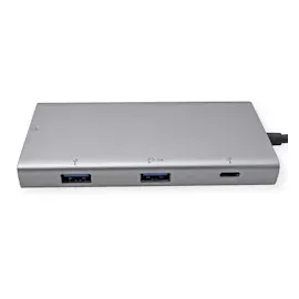 Value USB-C Dock HDMI+DP+GbE+ 2xA+ 1xC+ PD 4K60 - Digital/Daten - Digital/Display/Vide (USB-C, Dockingstation, HDMI+DP 3x USB 3.2Gen1 (1x C 2x A), 1x 1x RJ45