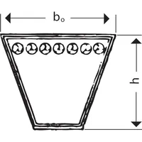 Tecnamic Schmalkeilriemen SPZ Richtlänge: 950 mm