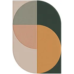 Akustikpaneel Milla Rosa/Beige/Grün