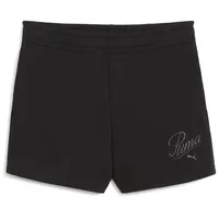 Puma Essentials Script Shorts Mädchen PUMA Black SCHWARZ 122-128cm